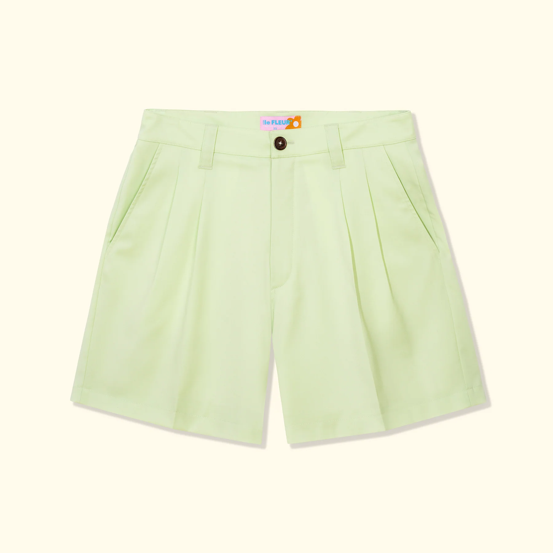 Double Pleated Shorts Mint