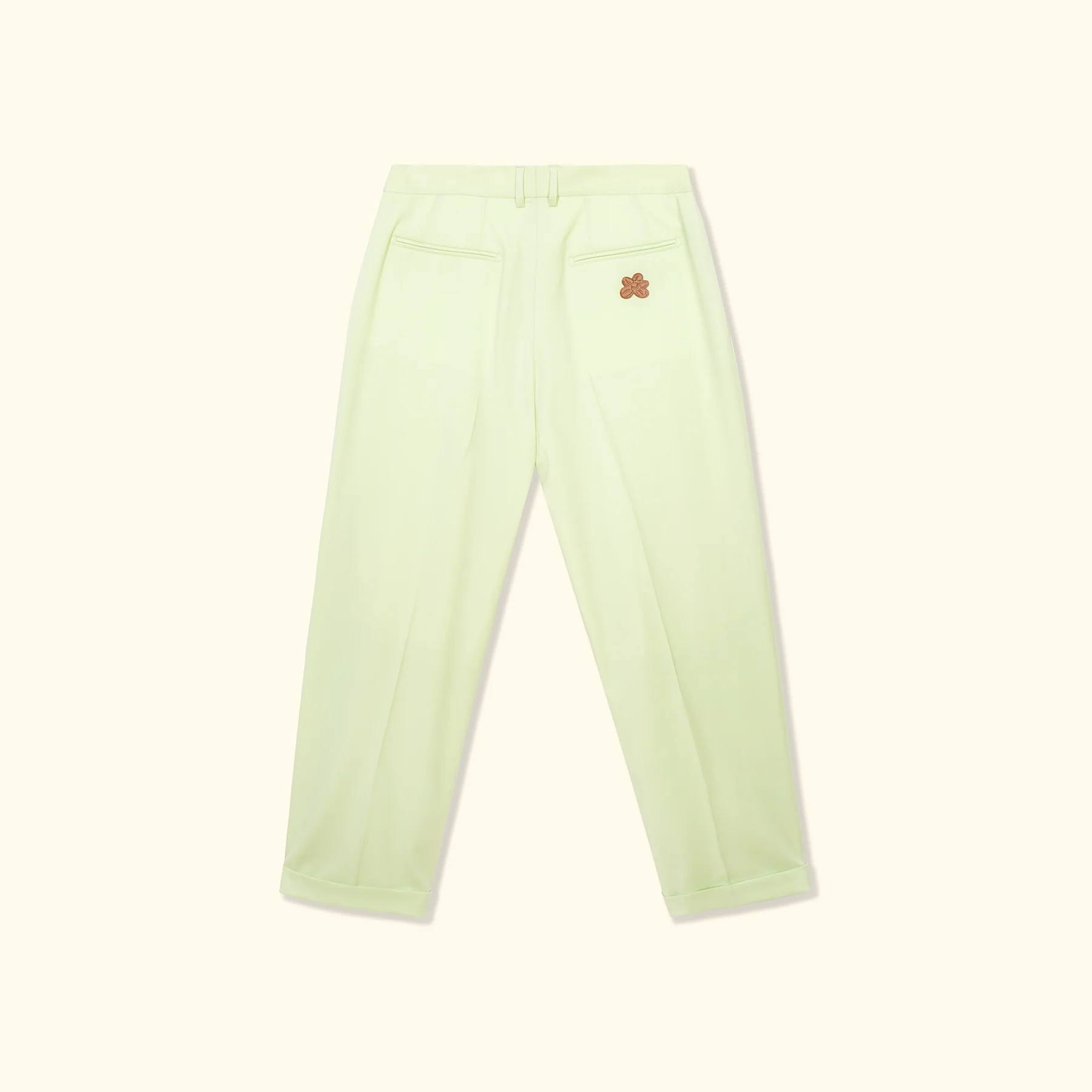 Double Pleated Trousers Mint - Image 2