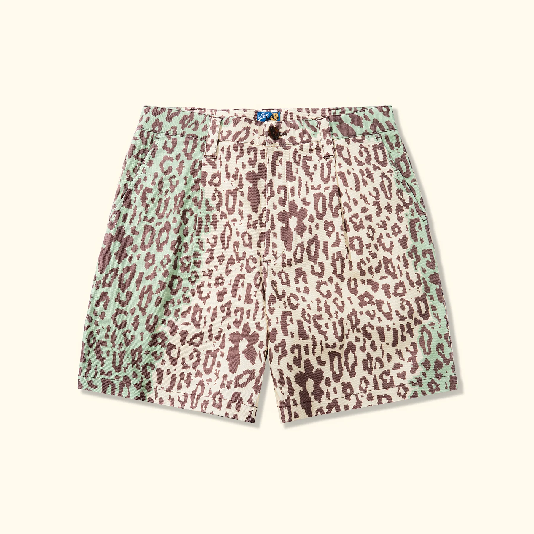 Fleur Camo Shorts Cream