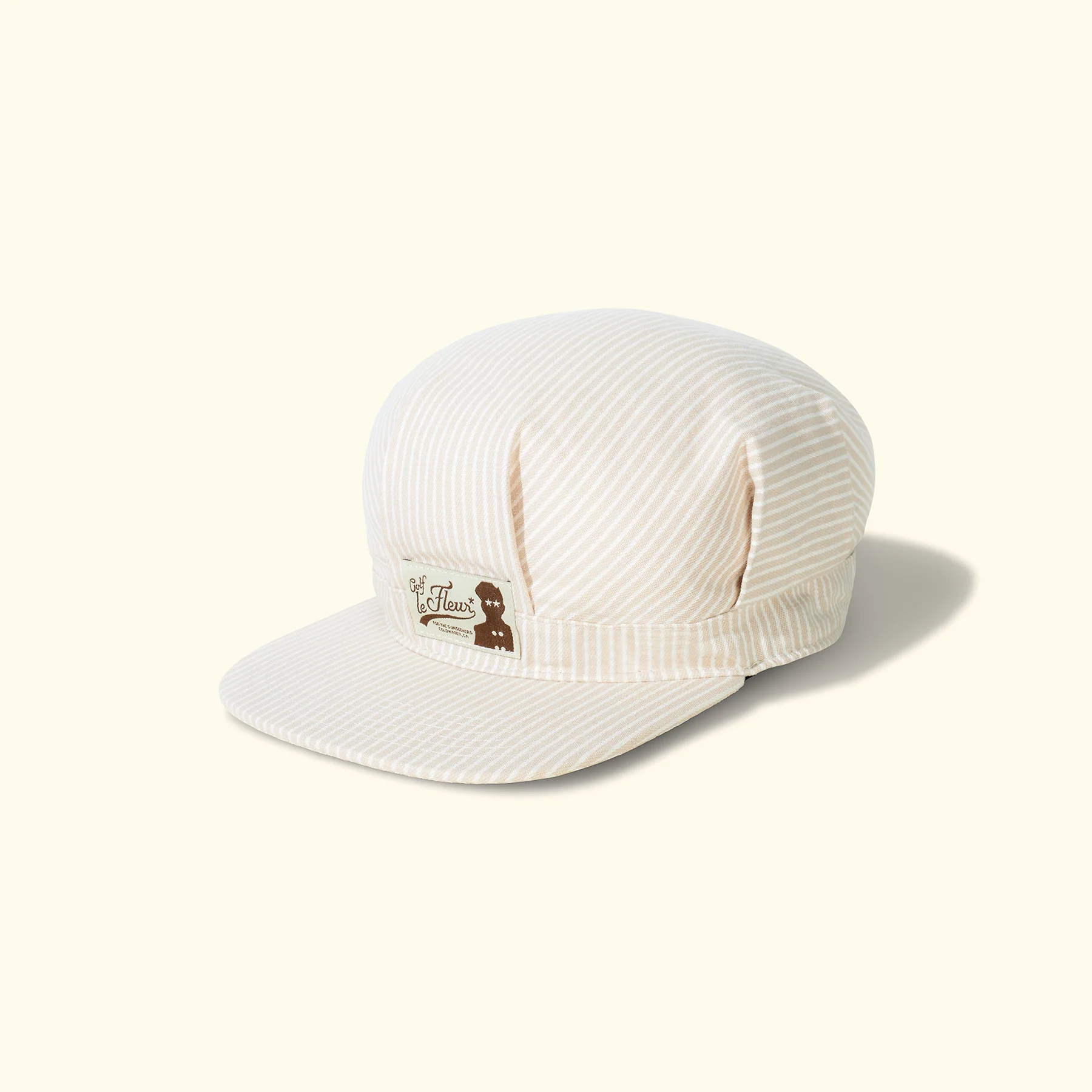 Hickory Stripe Conductor Hat Khaki - Image 2