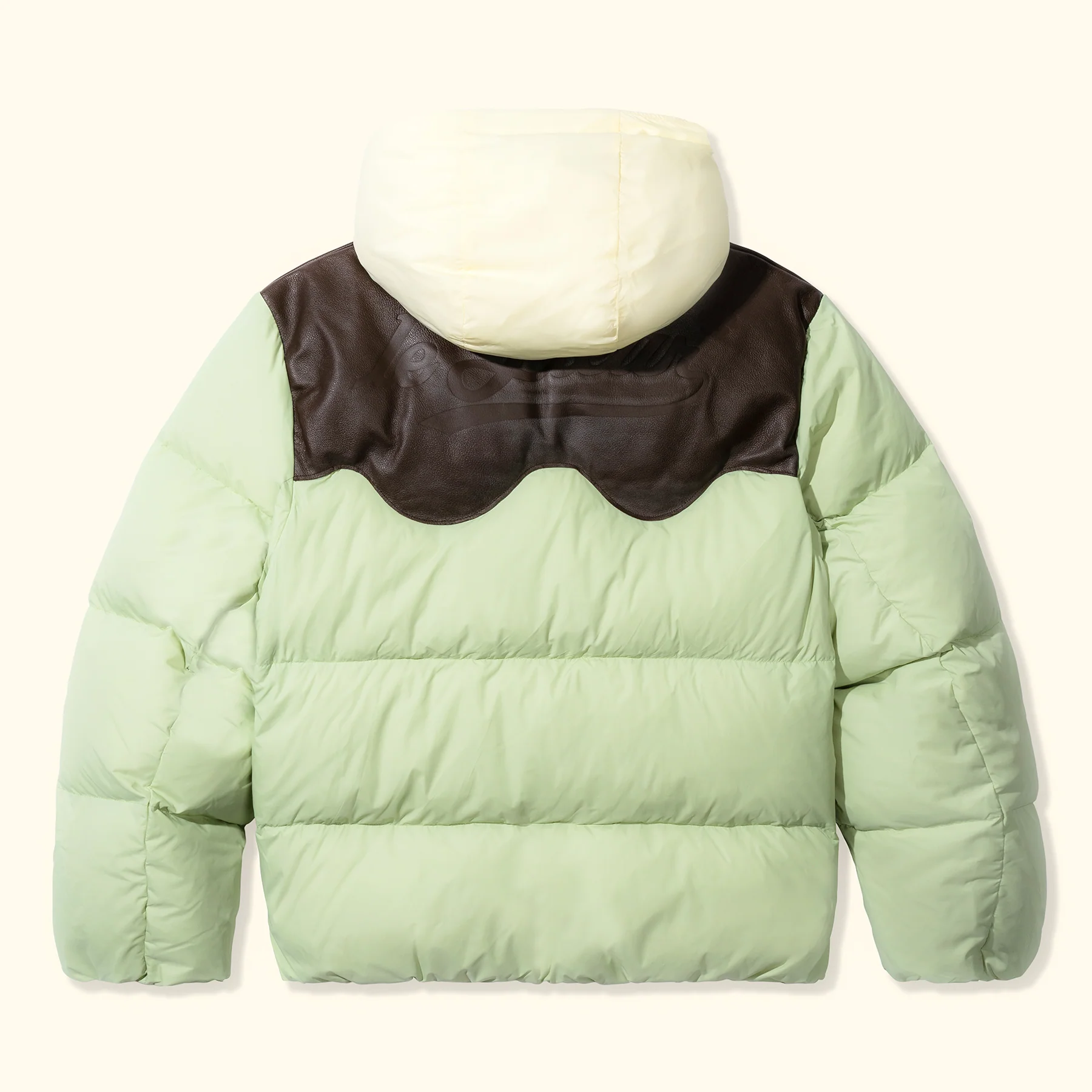Leather Puffer Jacket - Image 2